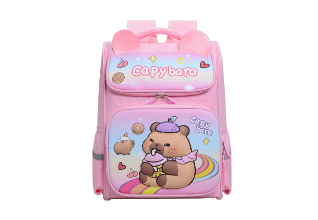 Pink Fashion Cute Monster Kindergarten Custom logo Children Bag